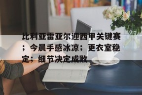 金年会体育-比利亚雷亚尔迎西甲关键赛；今晨手感冰凉；更衣室稳定；细节决定成败的简单介绍
