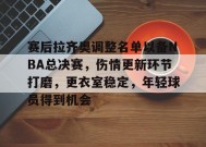 金年会足球-赛后拉齐奥调整名单以备NBA总决赛，伤情更新环节打磨，更衣室稳定，年轻球员得到机会的简单介绍